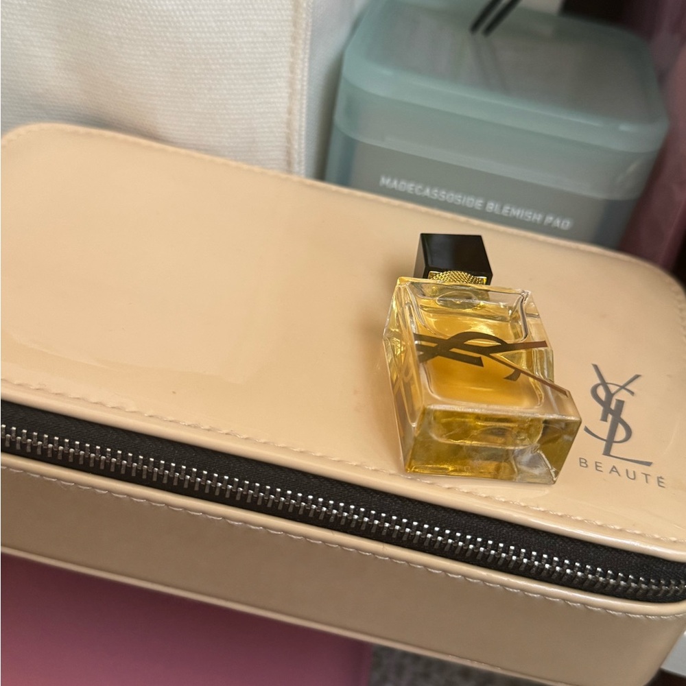 *Sold* YSL BEAUTY Makeup Case with Mini LIBRE perfume